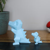 Low Poly 3D Printed Totodile Figurine - Retro Pokemon Model - The 3D Print Smiths